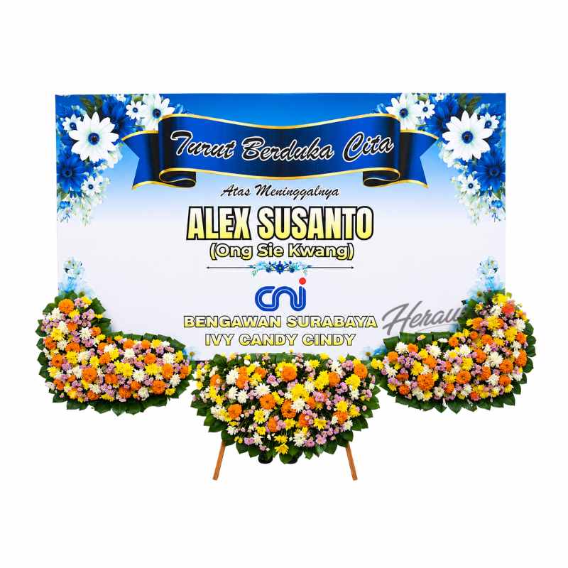 karangan bunga wedding surabaya