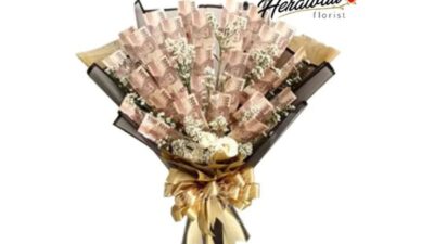 Jual Buket Bunga Bali 9 buket uang hadiah pernikahan
