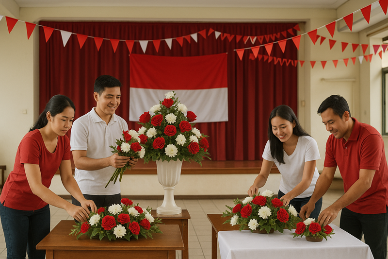 Dekorasi merah putih