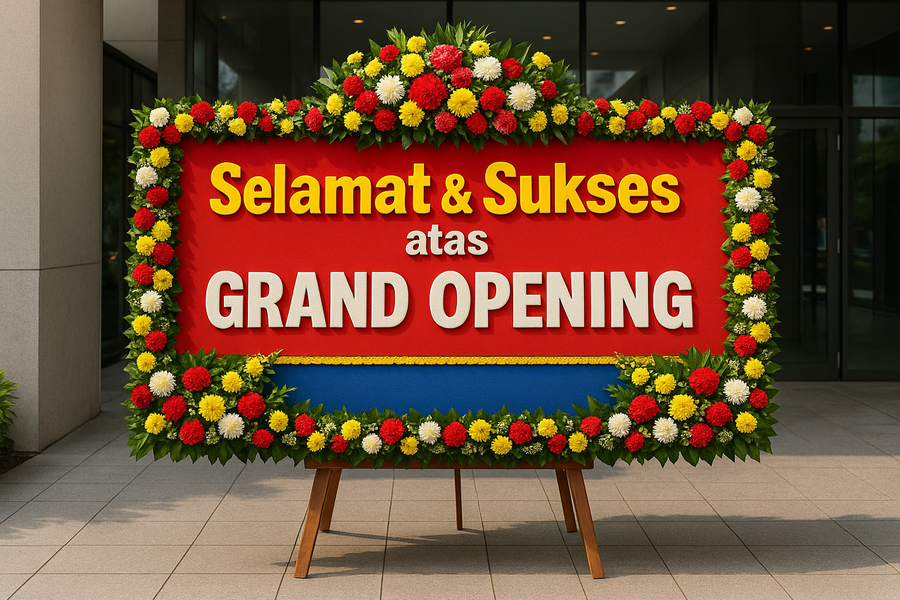 Bunga papan grand opening
