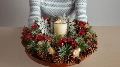 Aksen natural untuk dekorasi Natal