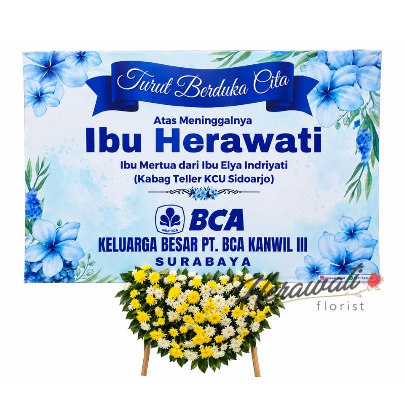 papan bunga duka kakian